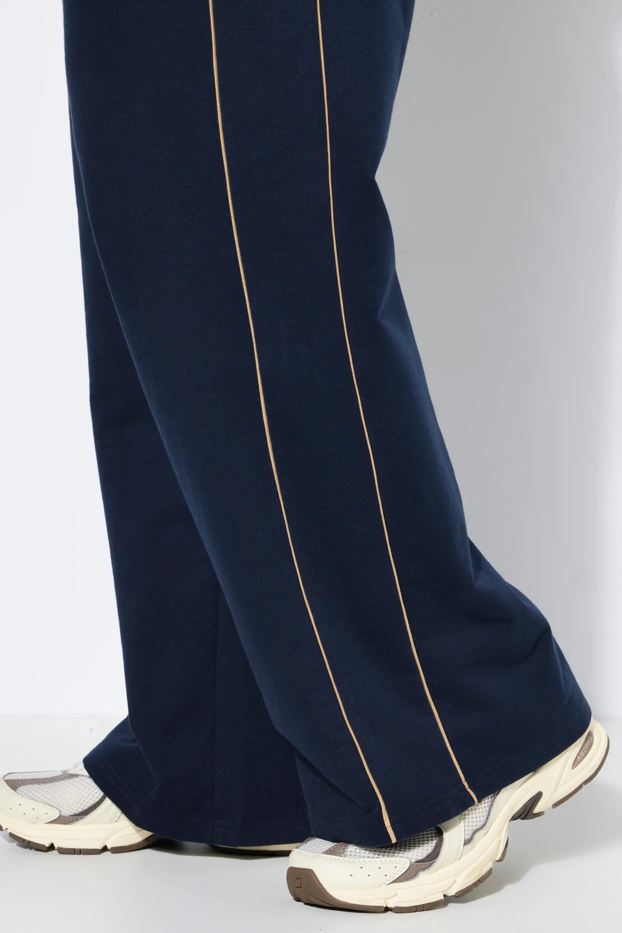 Femme Pantalon de jogging jambe droite avec double bande et taille élastique 4/6