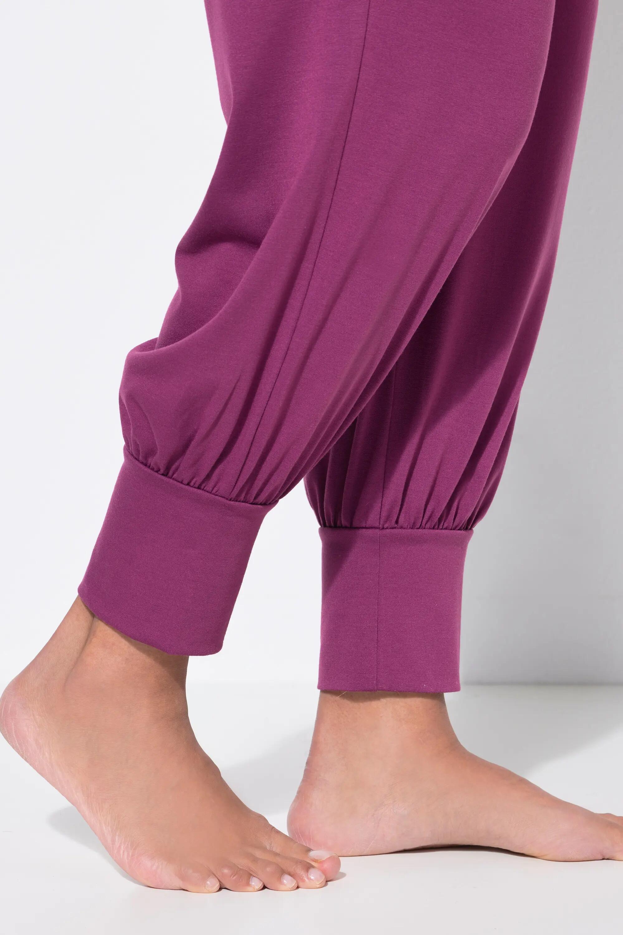 Dames Yogabroek wijde pijpen elastische tailleband koord 5/7