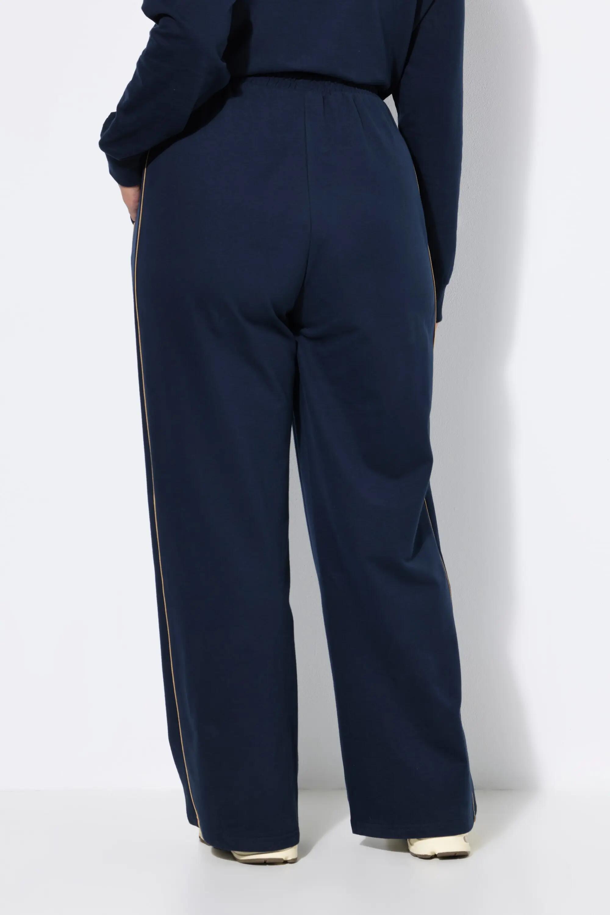 Femme Pantalon de jogging jambe droite avec double bande et taille élastique 2/6