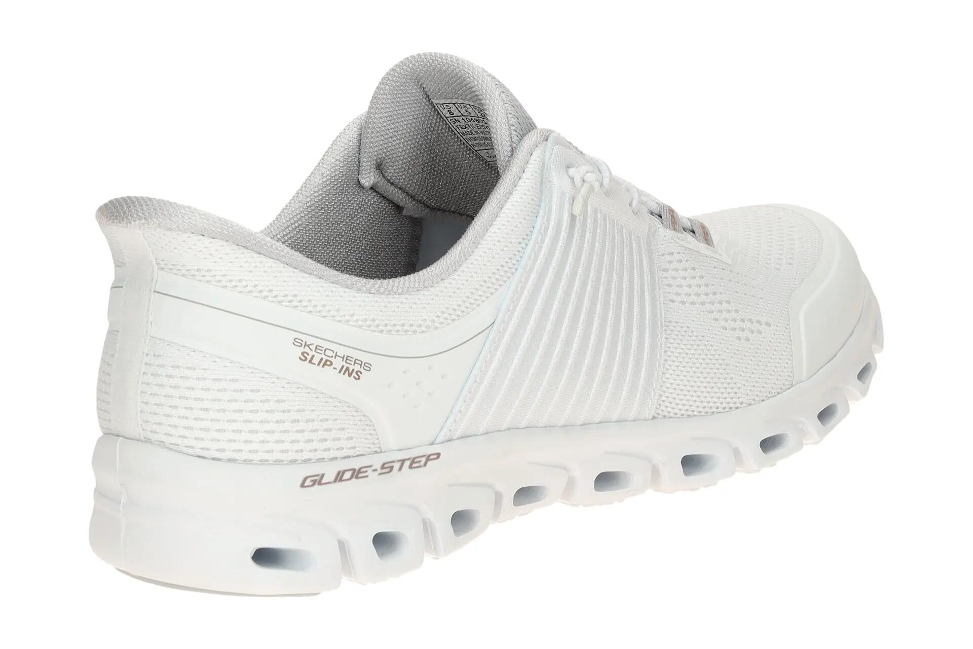Skechers Glide Step SLIP INS chaussures blanches femmes 104801 4/7