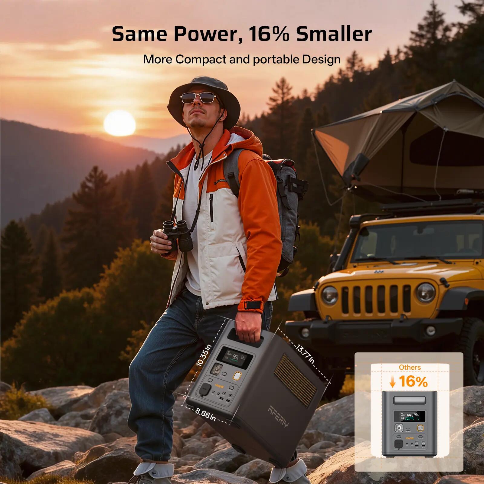 Station Énergie Portable P180PRO 1800W 1024Wh-Extensible 5120Wh-LiFePO4-APP 4/12