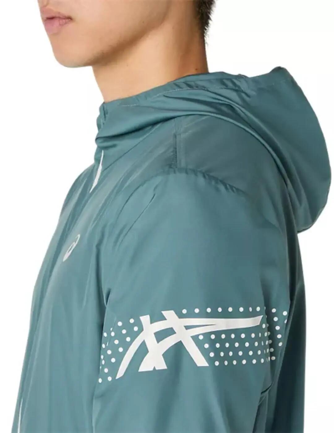 Chaquetas para Hombre Asics Icon Verde 3/4