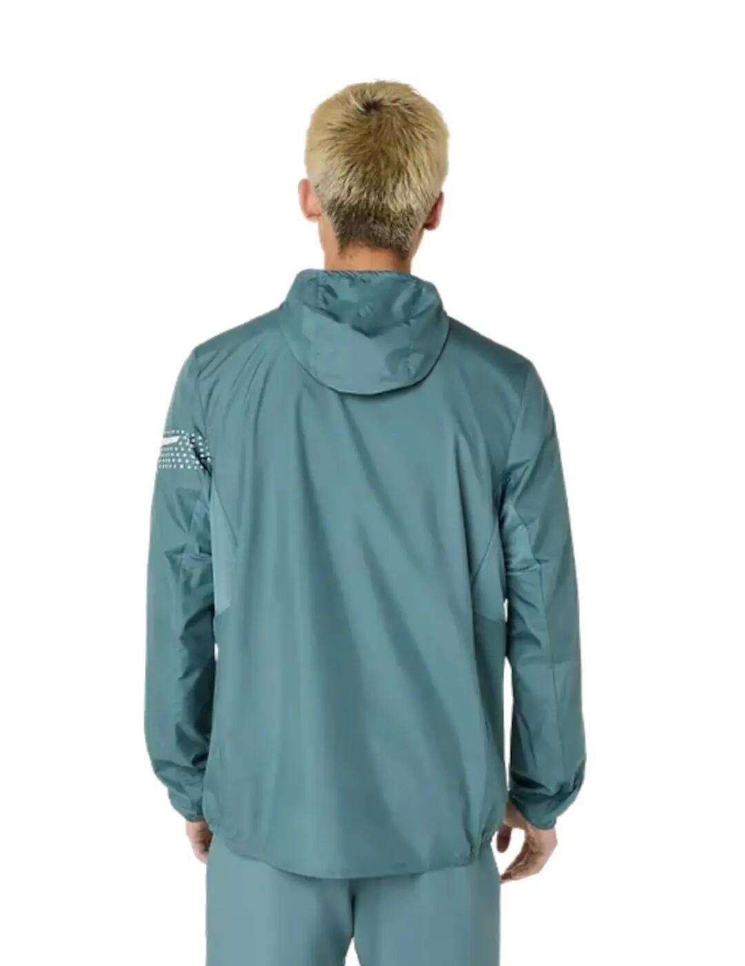 Chaquetas para Hombre Asics Icon Verde 2/4