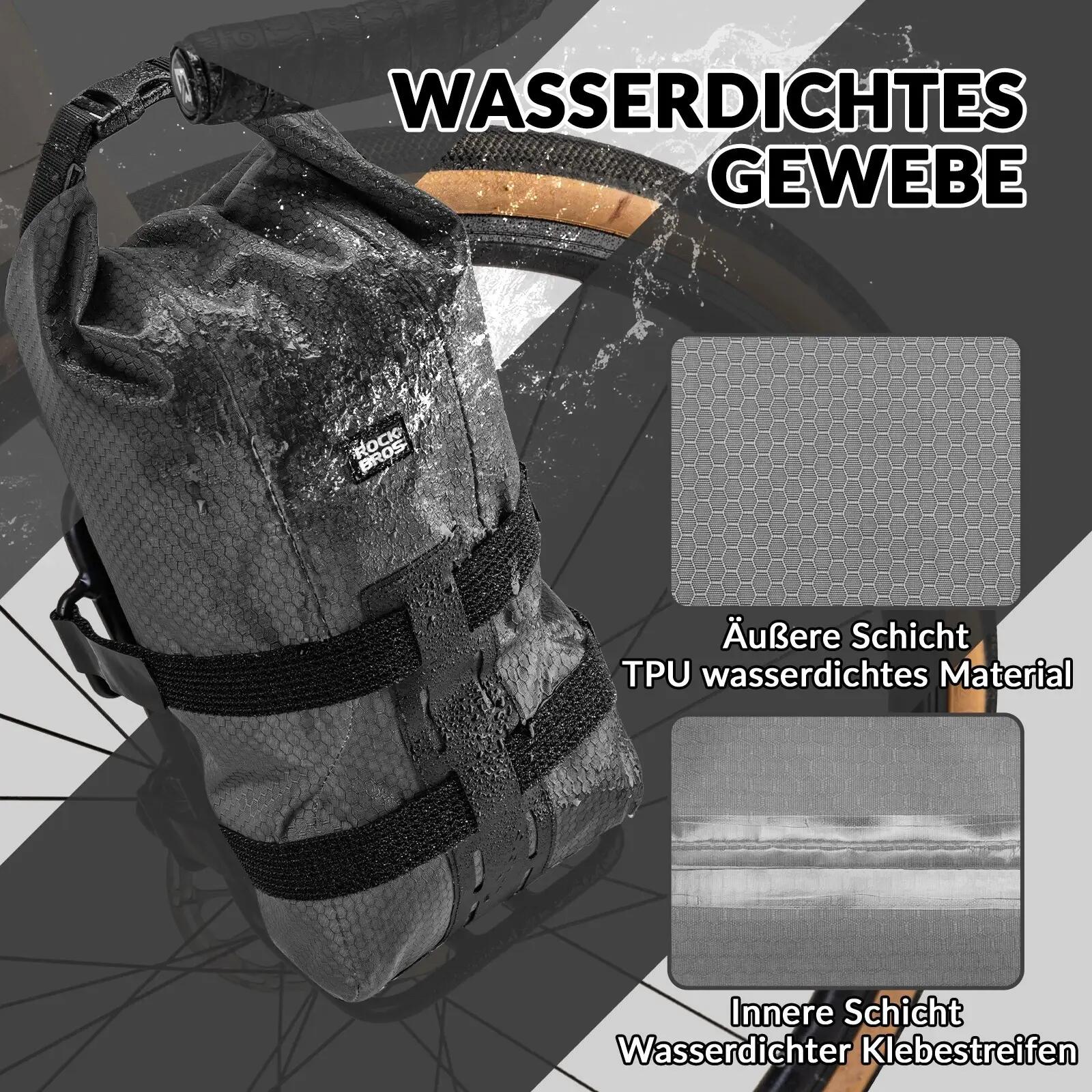 Sacoche de fourche 2,7L imperméable pour VTT et gravel 2/7