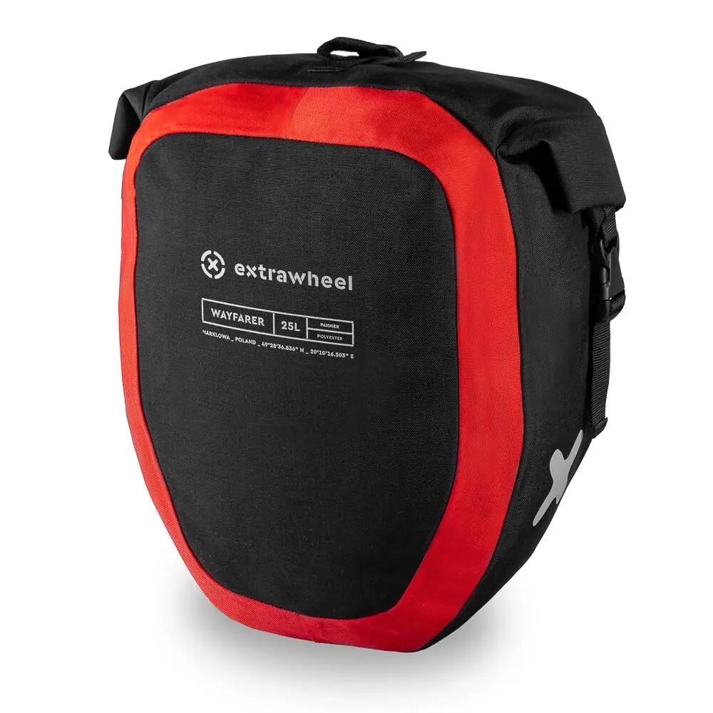 Sakwy rowerowe wodoszczelne 50 l (2 × 25 l) z regulacją haków Wayfarer 2/6