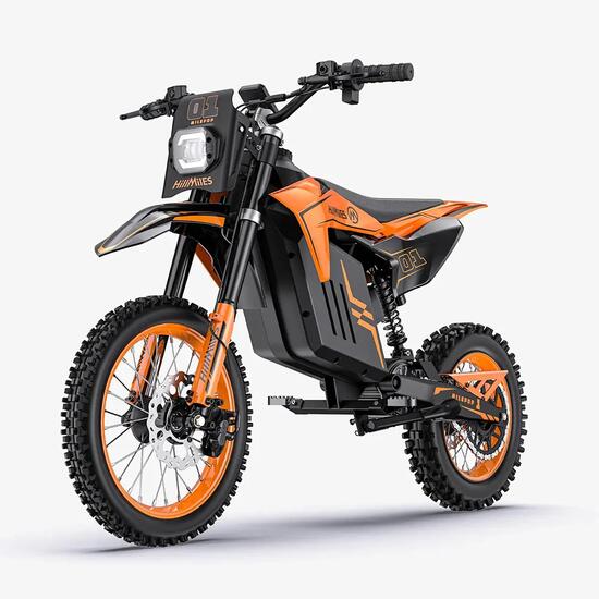 HILLMILES MilePop 1 Elektrisches Motorrad für Kinder, 48V 25Ah Akku, 14/12Reifen