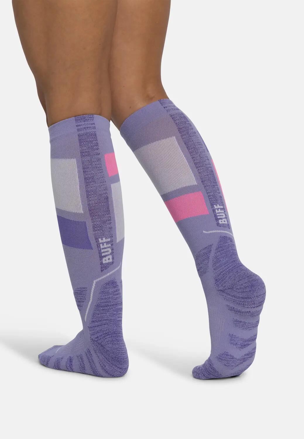 Calcetines ThermoNet® extra largos Unisex Buff Morado S 3/4