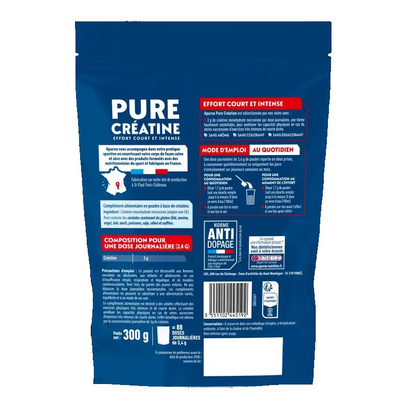 Créatine monohydrate Neutre (300g) 2/5