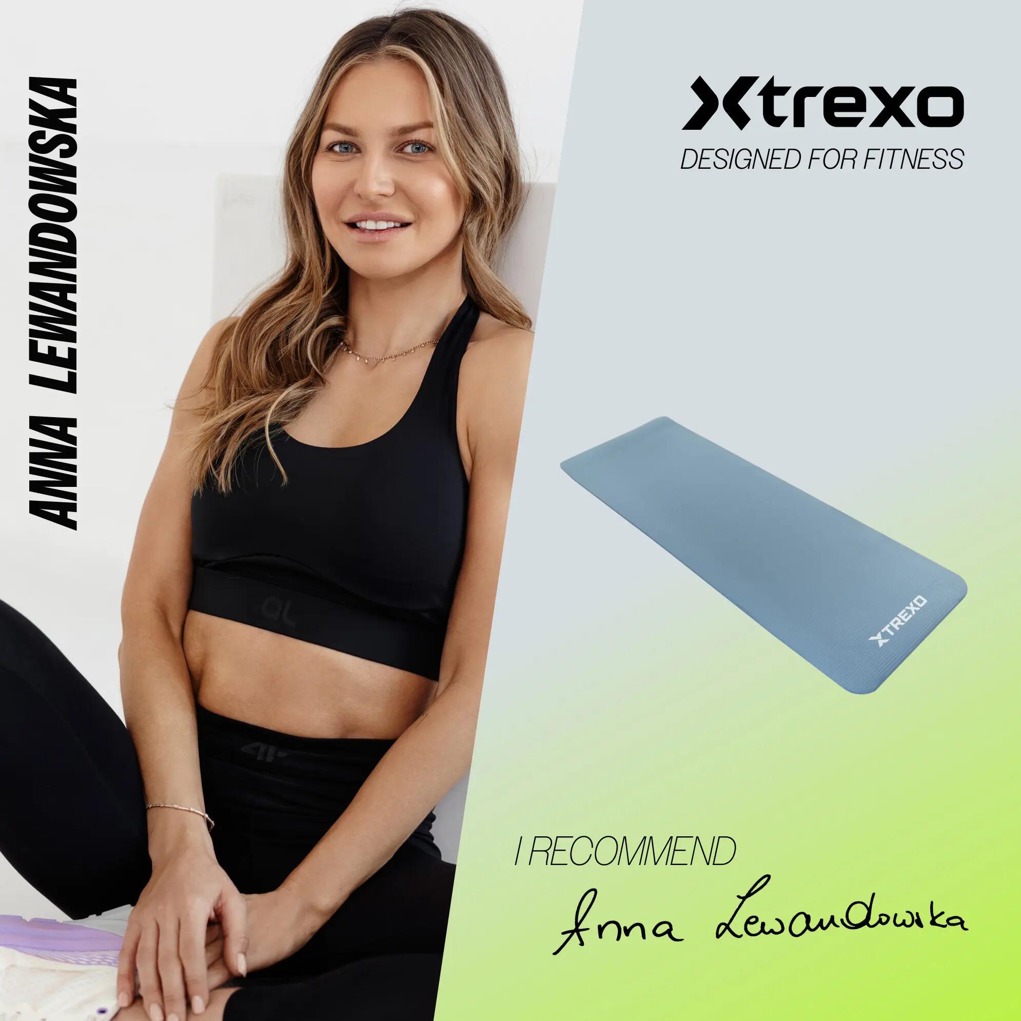 Podložka na cvičení TREXO NBR 15 s pásem 2/7