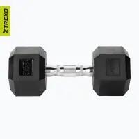 Haltere emborrachado XTREXO Hex 12,5 kg 6/7