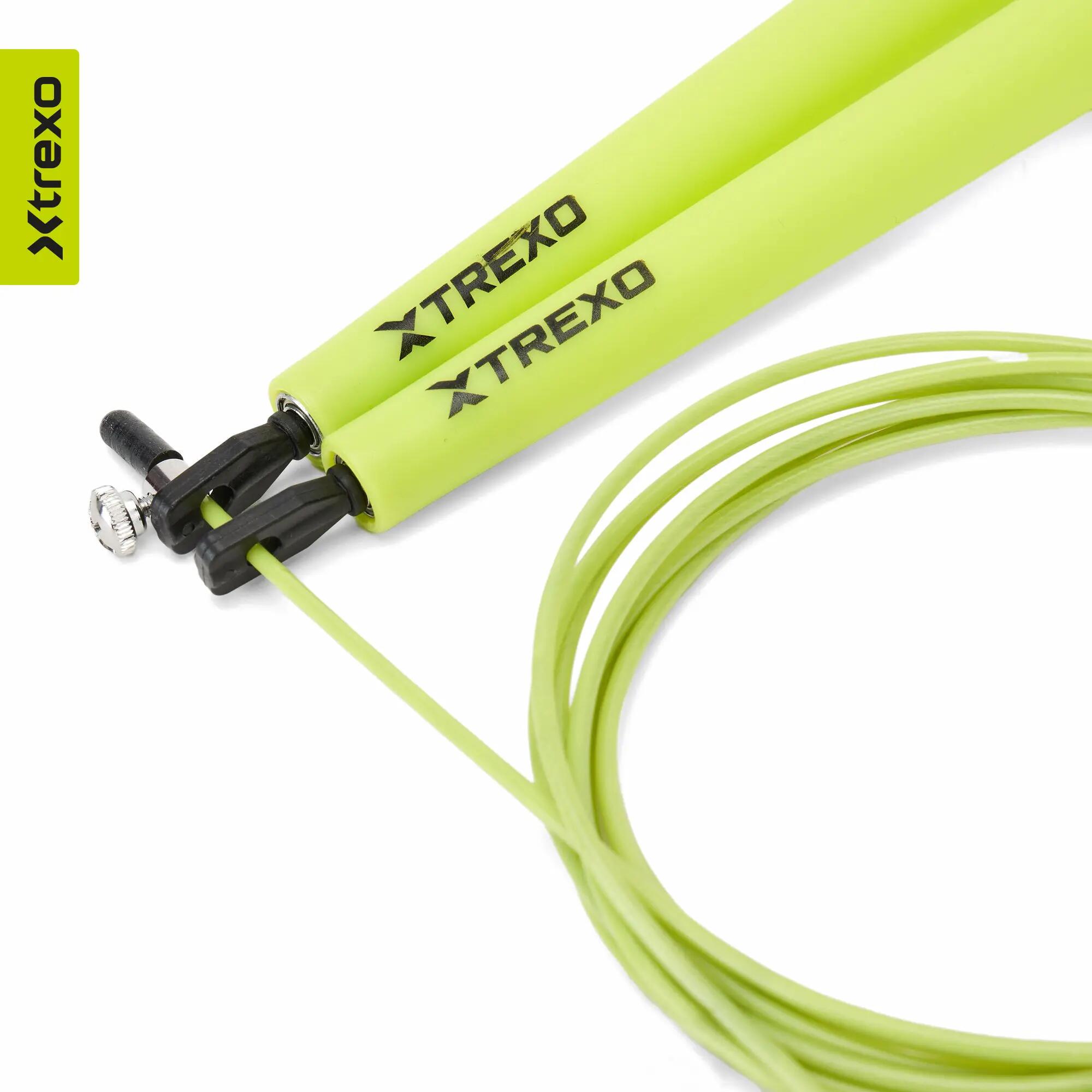 Skakanka XTREXO Basic+ zielony 3/7