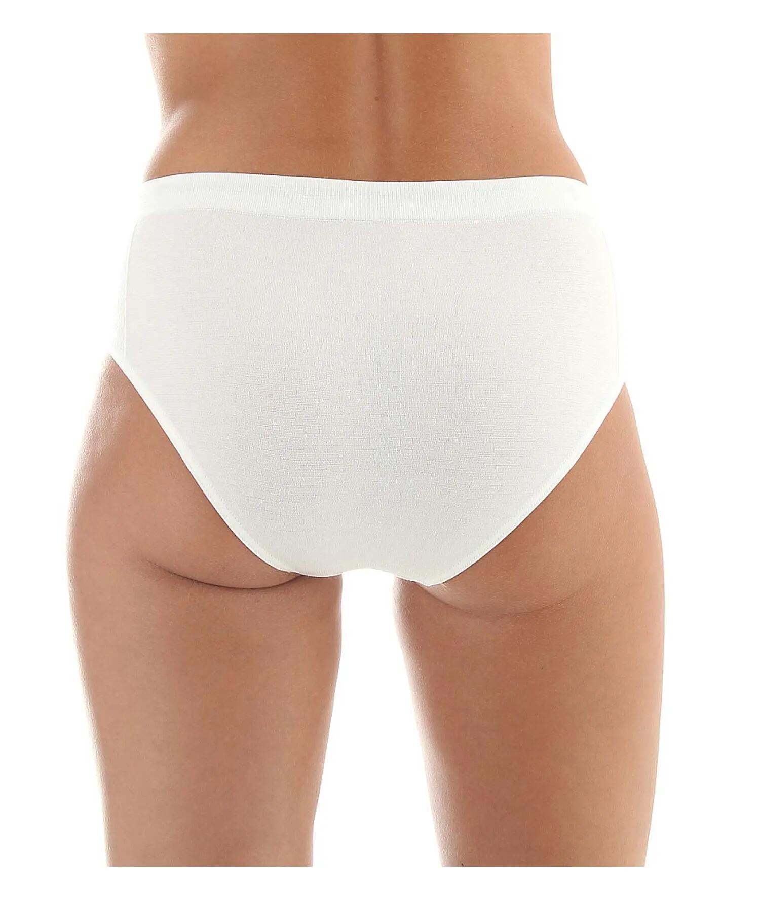 Damskie majtki z wysokim stanem z wełną merino Brubeck classic COMFORT WOOL 2/4