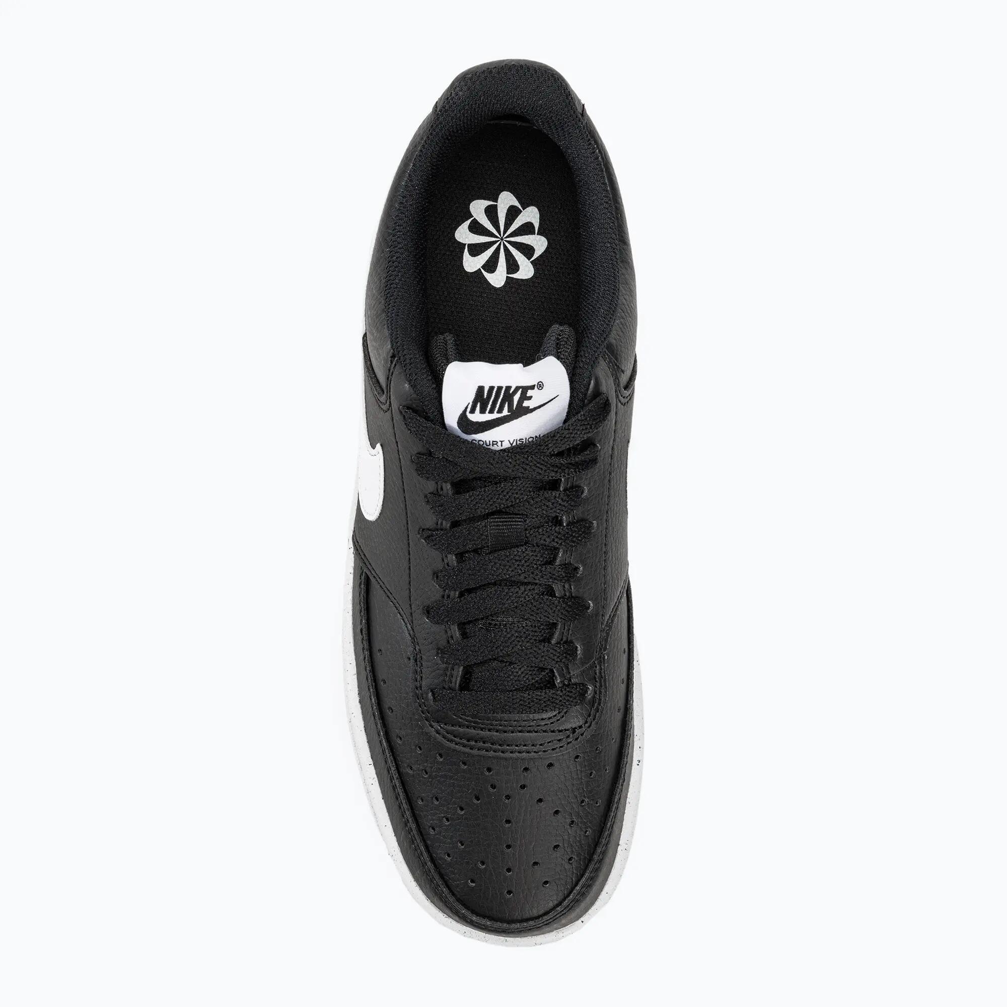 Sneaker "Court Vision", Kunstleder Herren Schwarz/Weiß 5/10