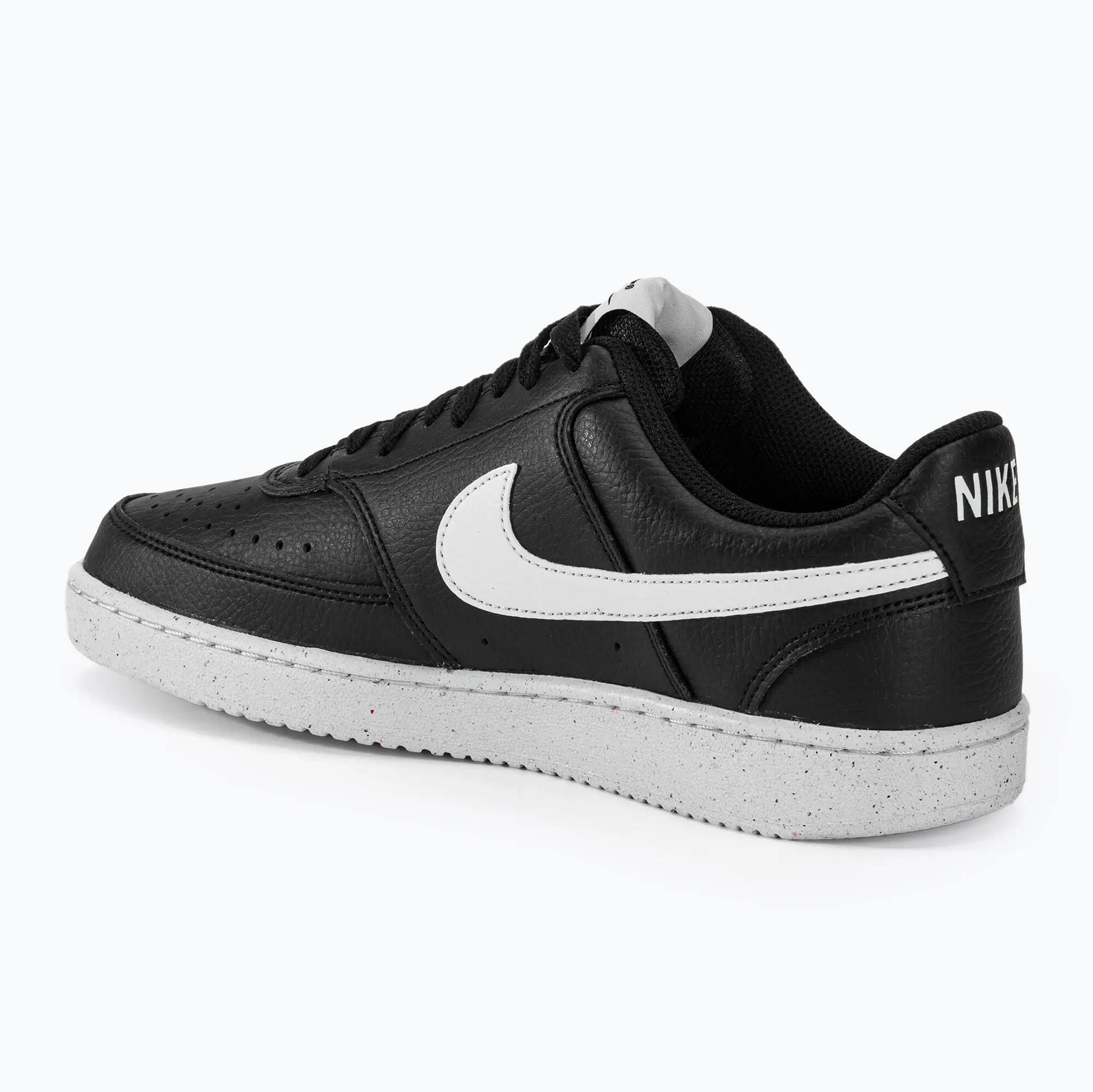 Sneaker "Court Vision", Kunstleder Herren Schwarz/Weiß 3/10