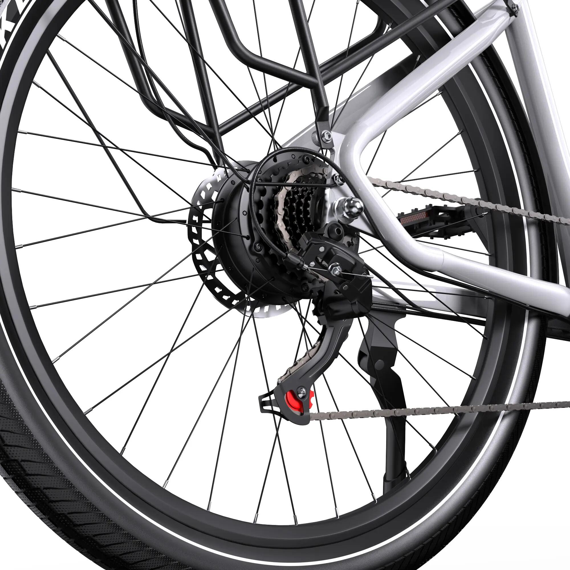 Bicicleta eléctrica con pedal asistido WT05, batería de 36V 18,2Ah 12/15