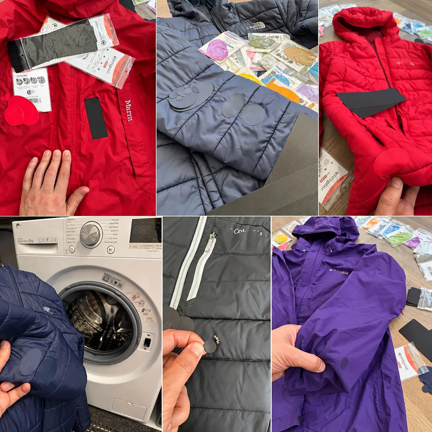 Parches autoadhesivos impermeables: plumas, tienda y saco de dormir, 11 uds. 8/10