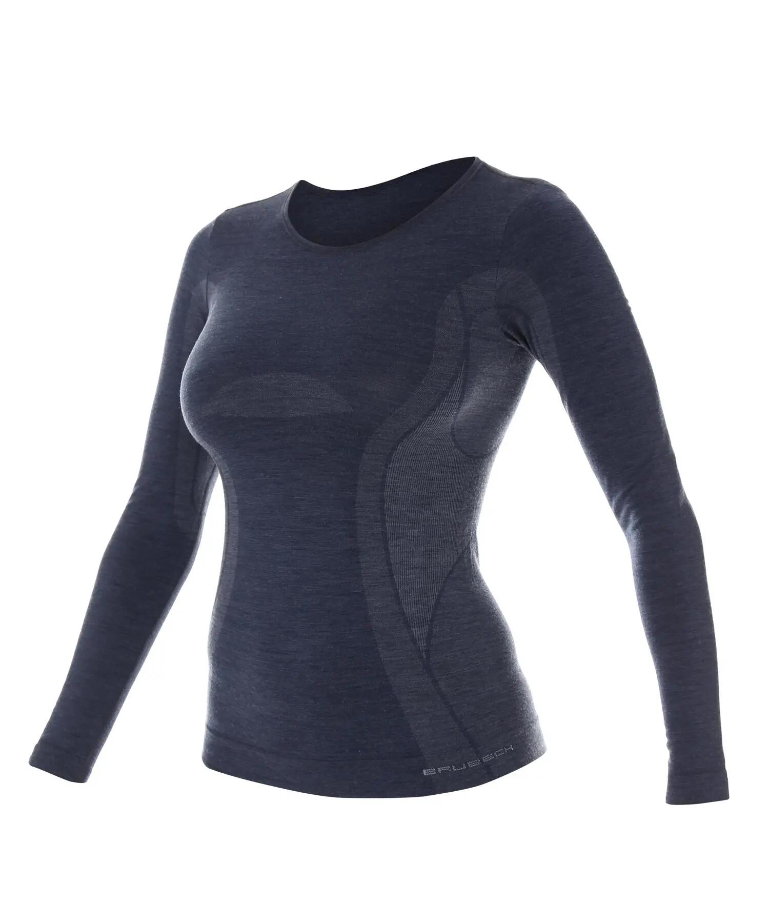 Koszulka damska z długim rękawem Brubeck COMFORT WOOL 3/4