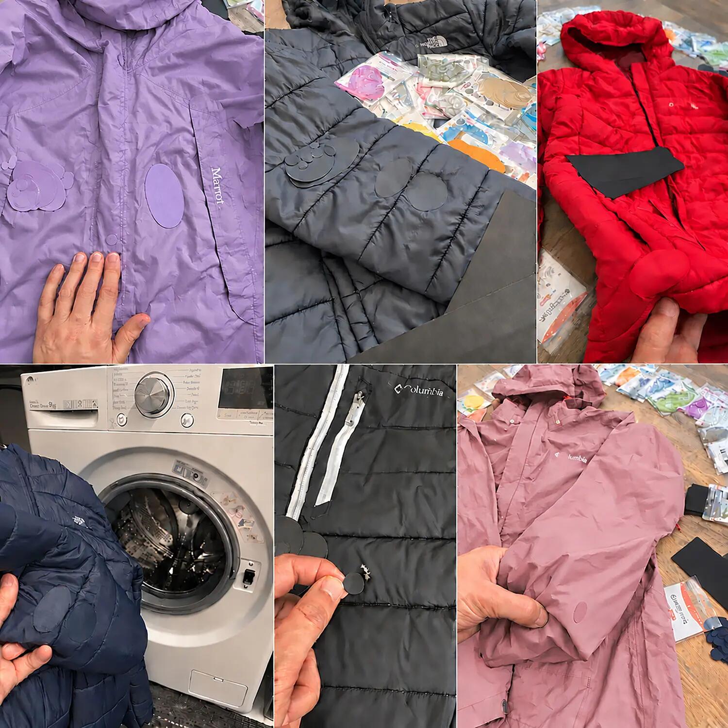 Parches autoadhesivos impermeables: plumas, tienda y saco de dormir, 11 uds. 8/11