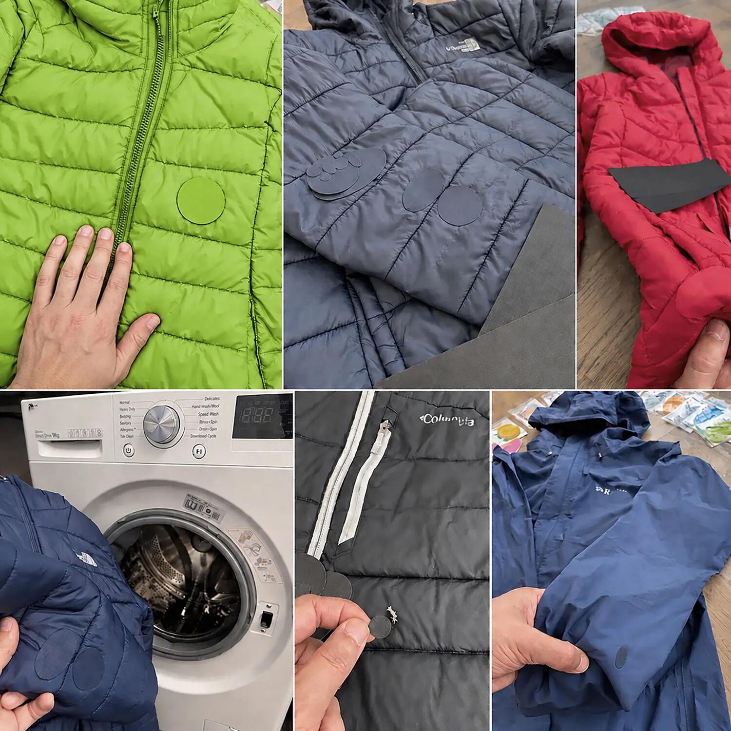 Patchs de réparation de doudoune, vêtement et tente, autocollants imperméables 6/9