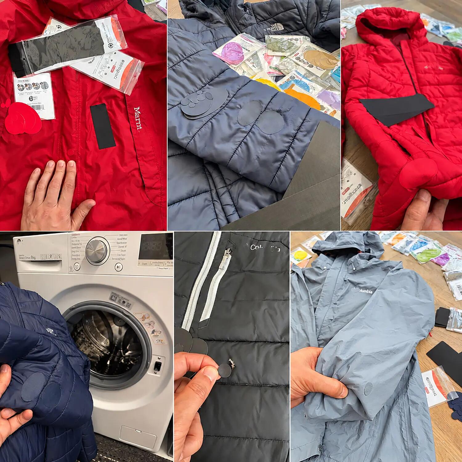 Reparatiepatch donsjas, zelfklevend, waterdicht, tent- en slaapzakreparatie 8/11