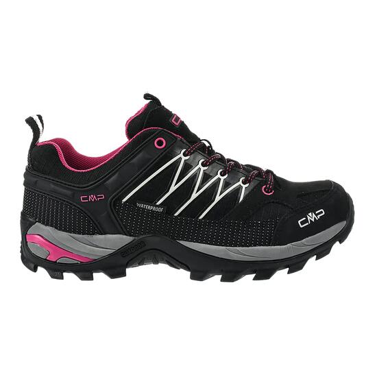 Scarpe Da Trekking Pelle Scamosciata Taglio BassoDonna CMP Rigel Nero Rosa