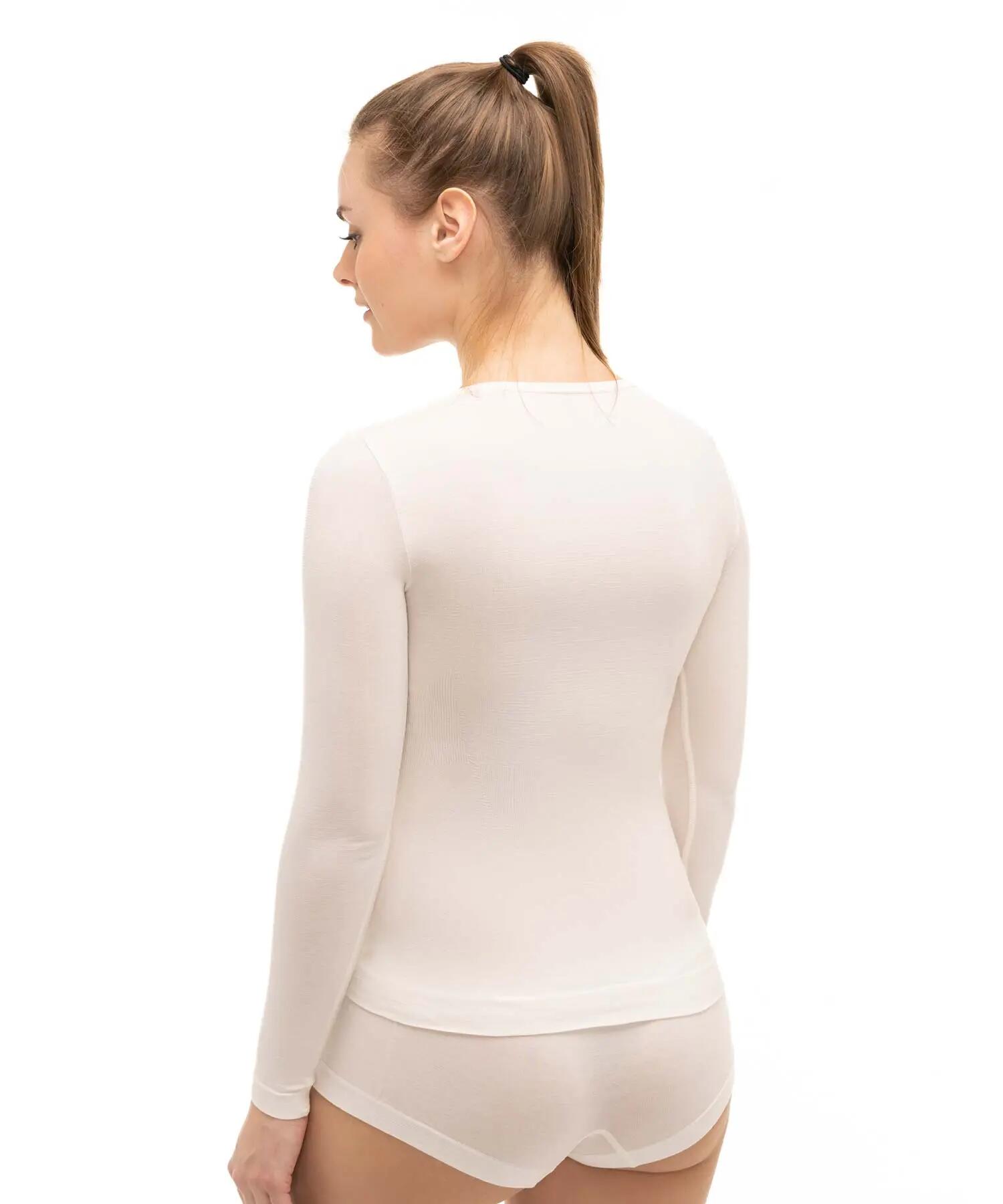 Koszulka damska z długim rękawem Brubeck COMFORT WOOL 2/4