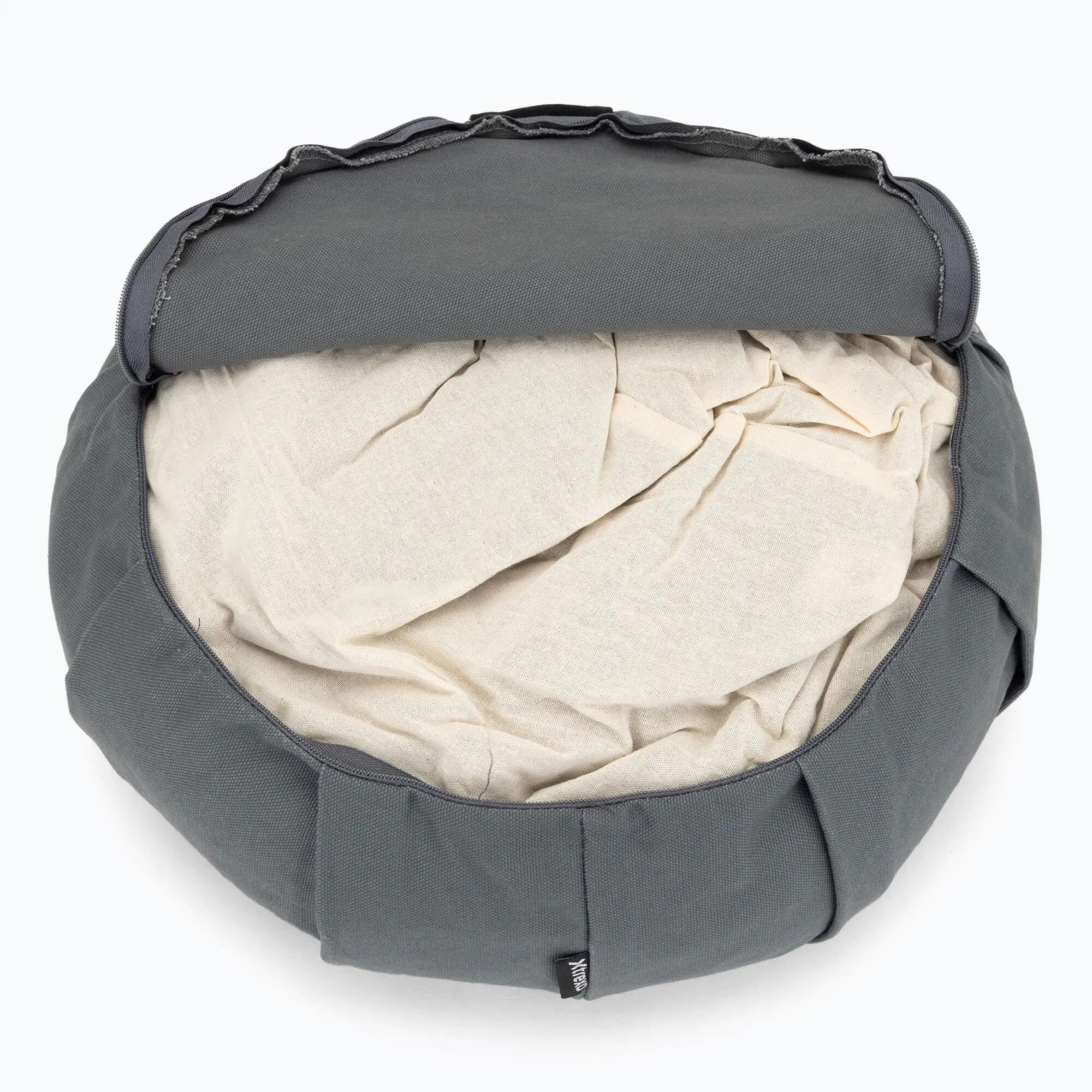 Coussin de méditation XTREXO zafu Contempla rempli de cosse de sarrasin 6/7
