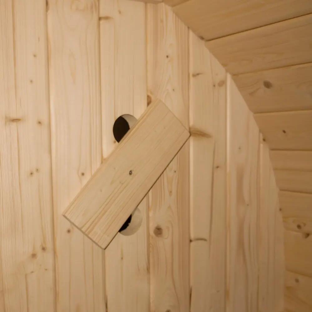 Buiten sauna CUBE S - Afmetingen: ca. 194 cm x 120 cm 9/12