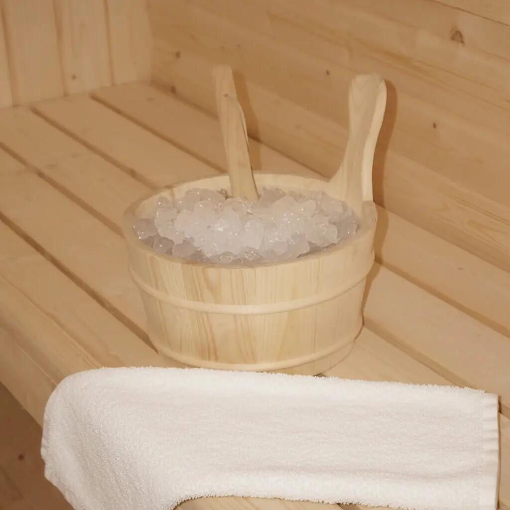 Outdoor vatsauna LAHTI DELUXE L - 195 x 220 cm voor 4 personen 8/12