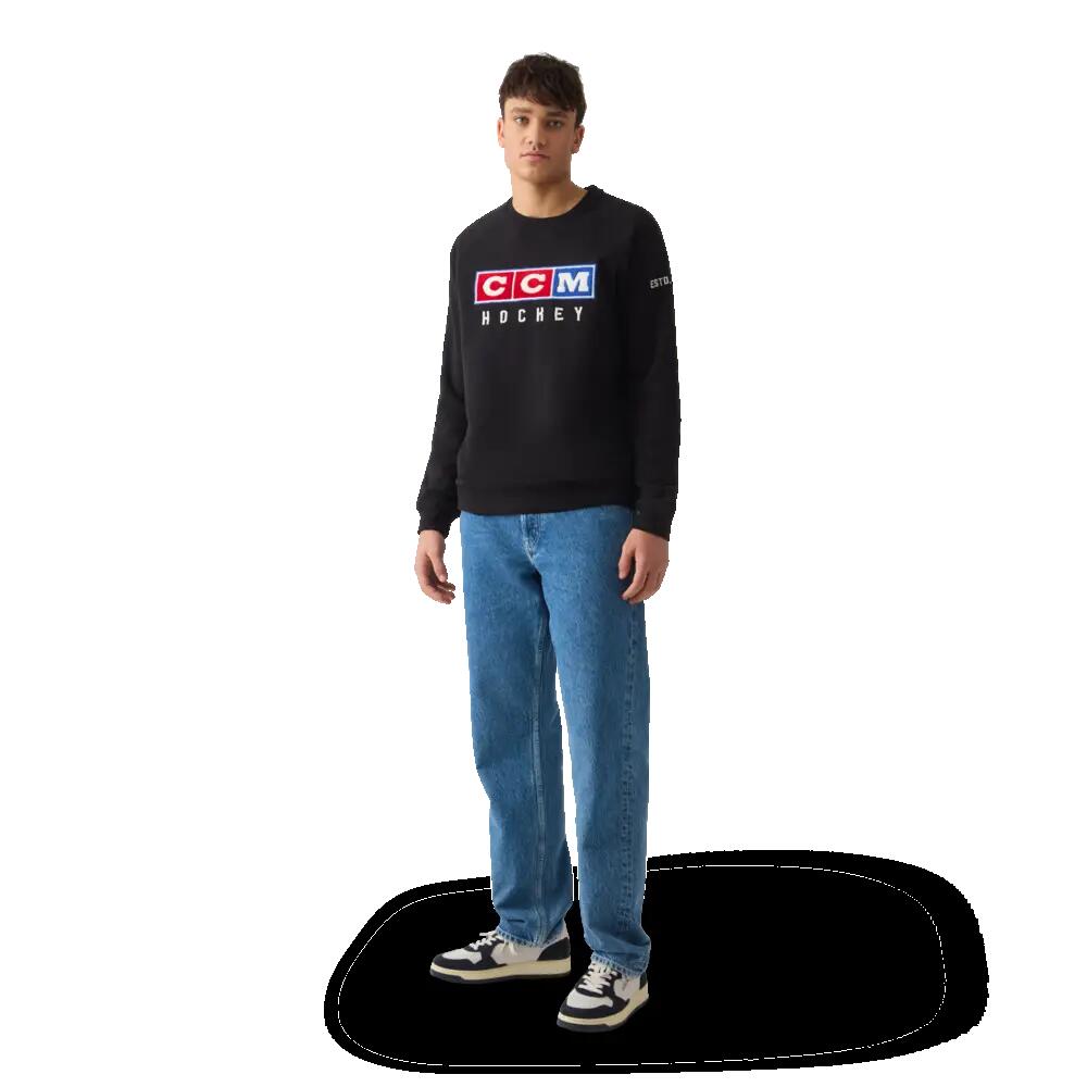 Vintage Fleece Crew uéter deportivo - Niños - Negro 4/6