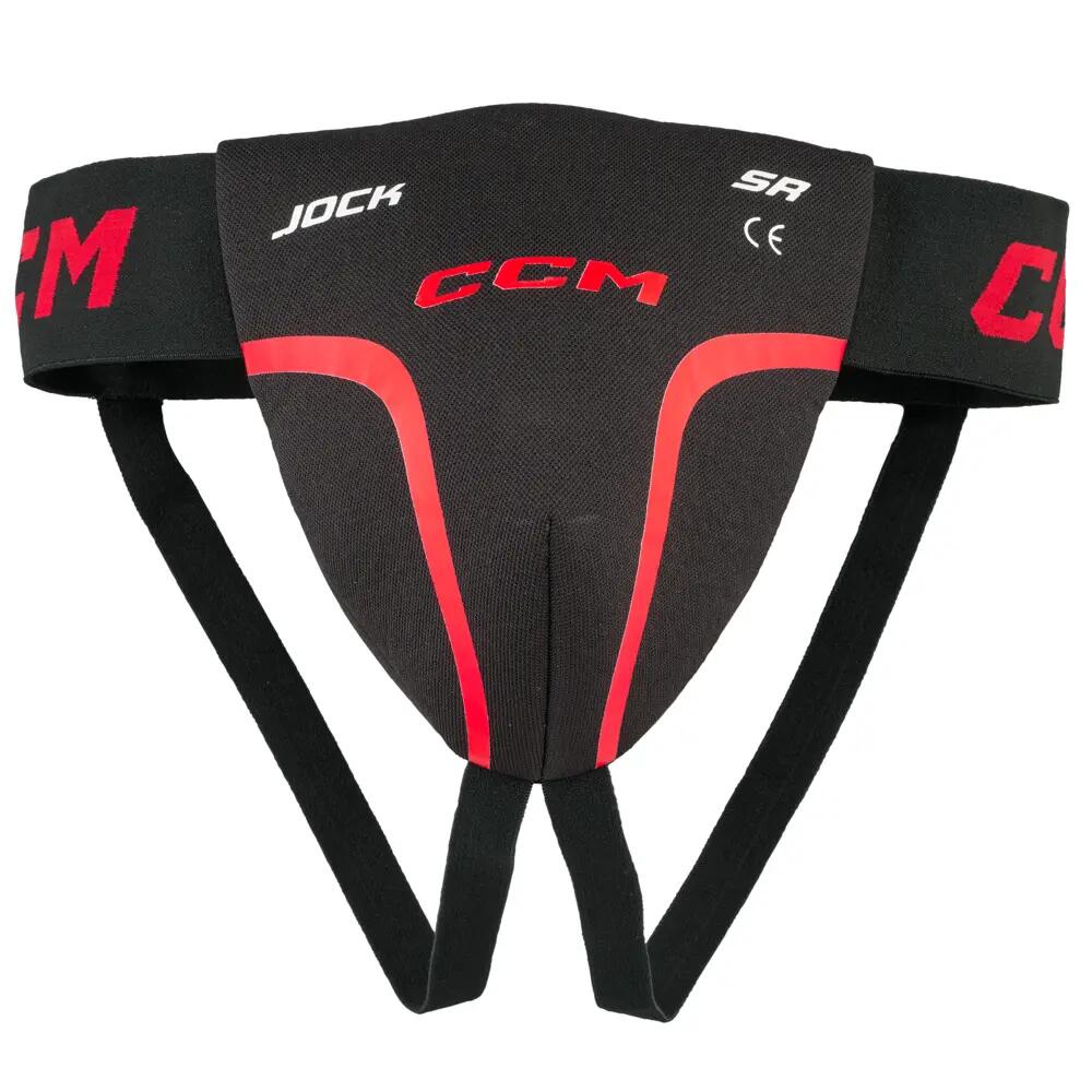 Jock - Protège-aine - Enfants - Noir - Rouge 3/4