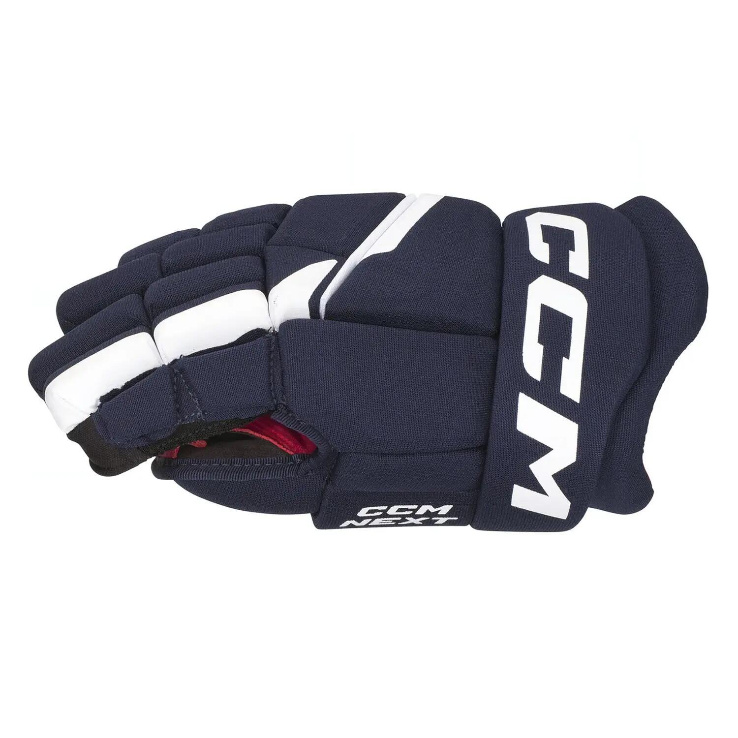NEXT - Gants de hockey sur glace - Enfants - Bleu - Blanc - 8" 2/6