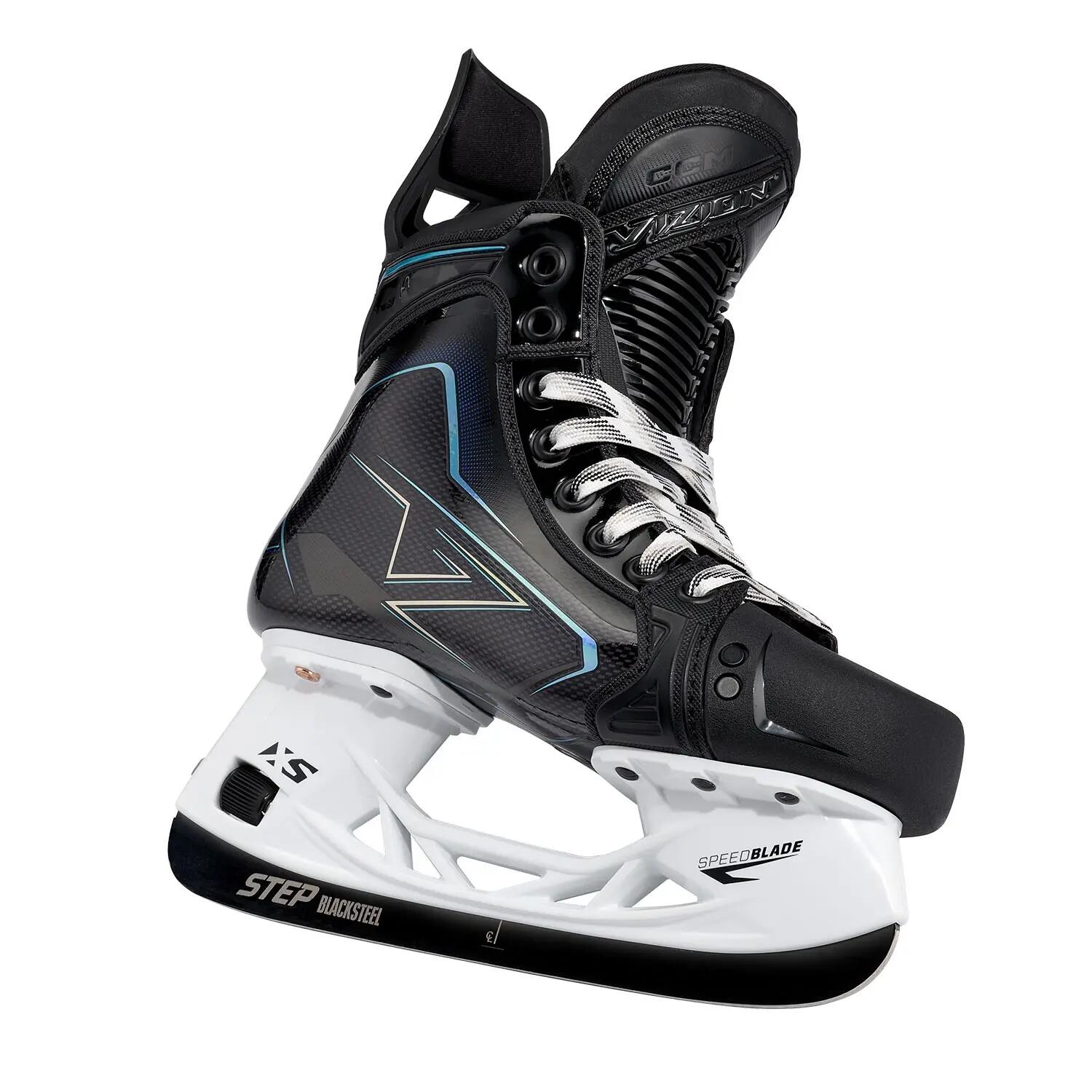 VIZION - IJshockeyschaatsen - Zwart - Wit - Kinderen 4/7