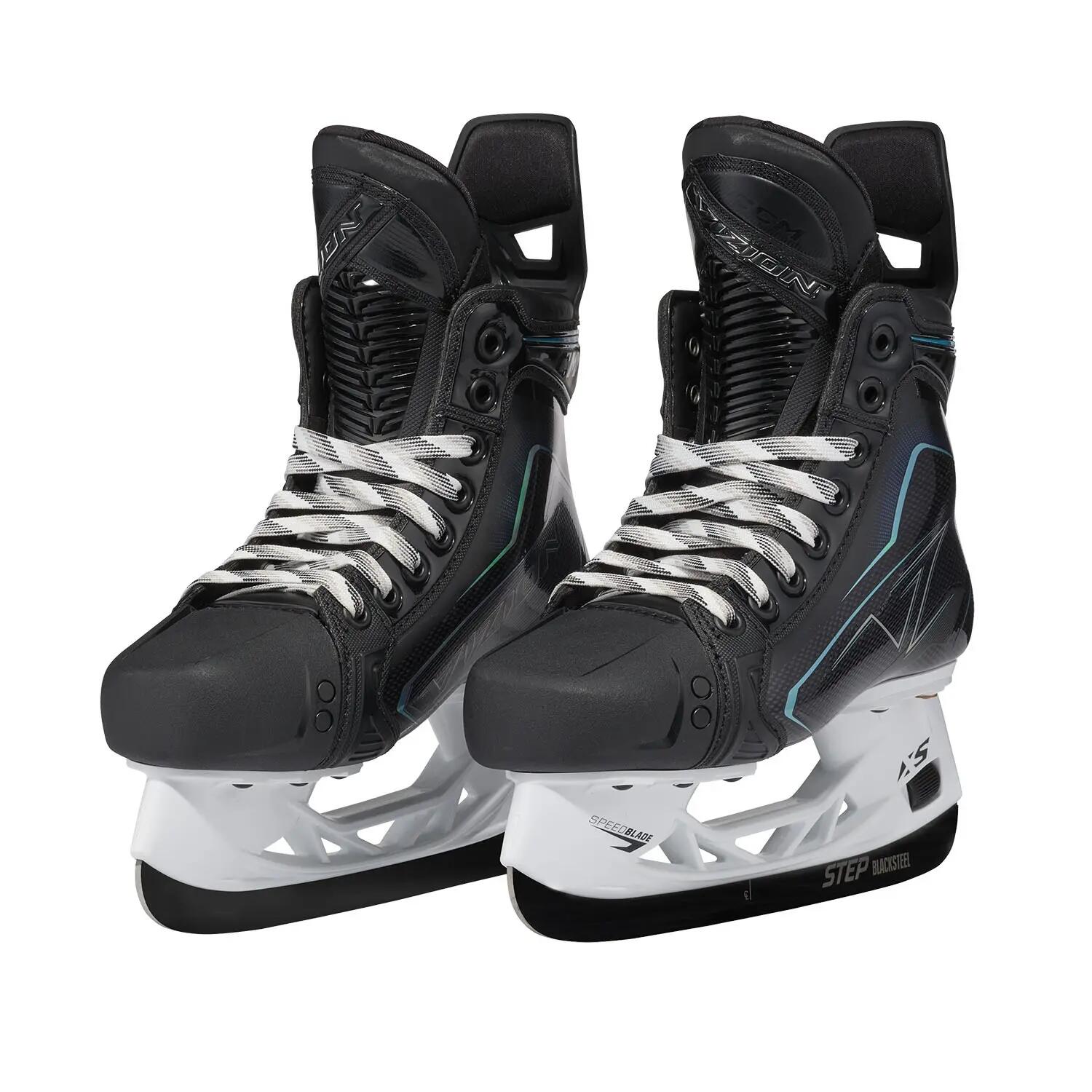VIZION - IJshockeyschaatsen - Zwart - Wit - Kinderen 3/7