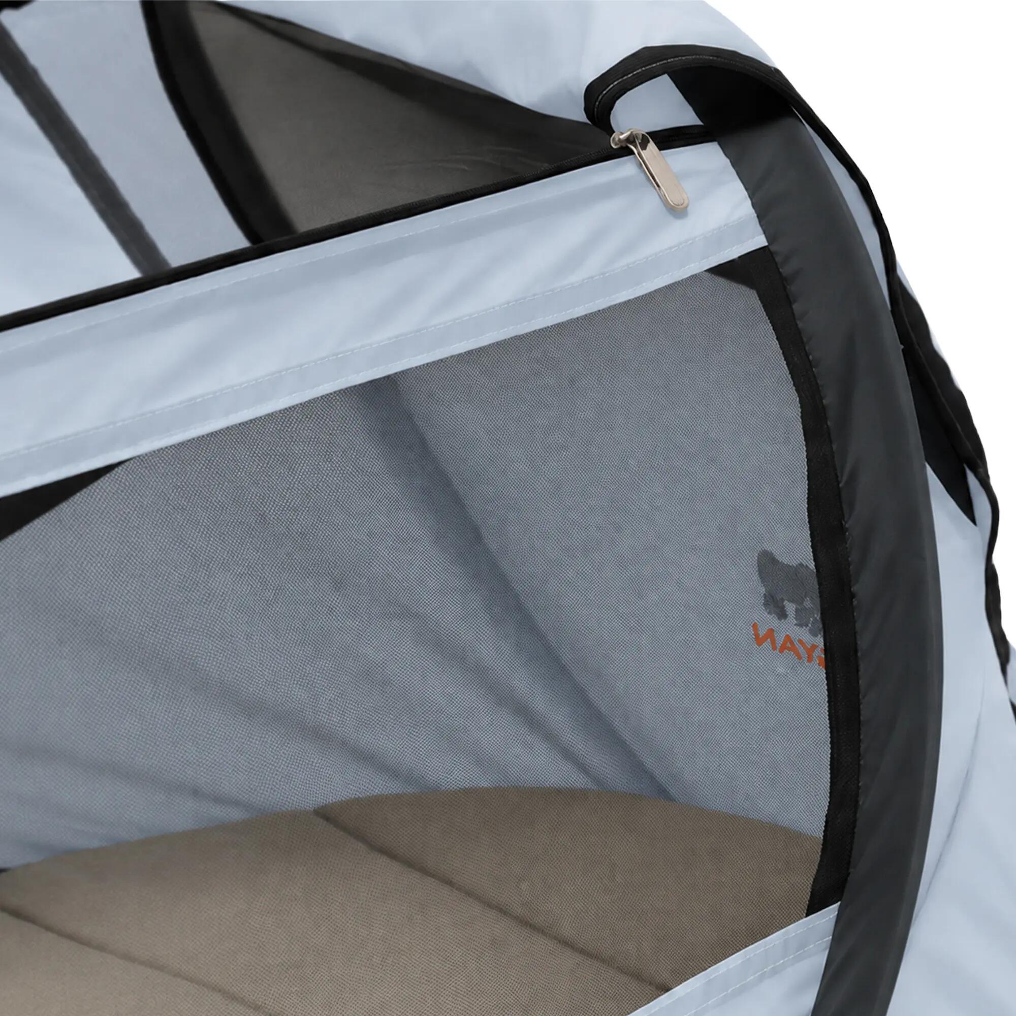 Cuna de viaje BabyBox - Tienda plegable para bebé - 0-2 años - Azul cielo 5/7