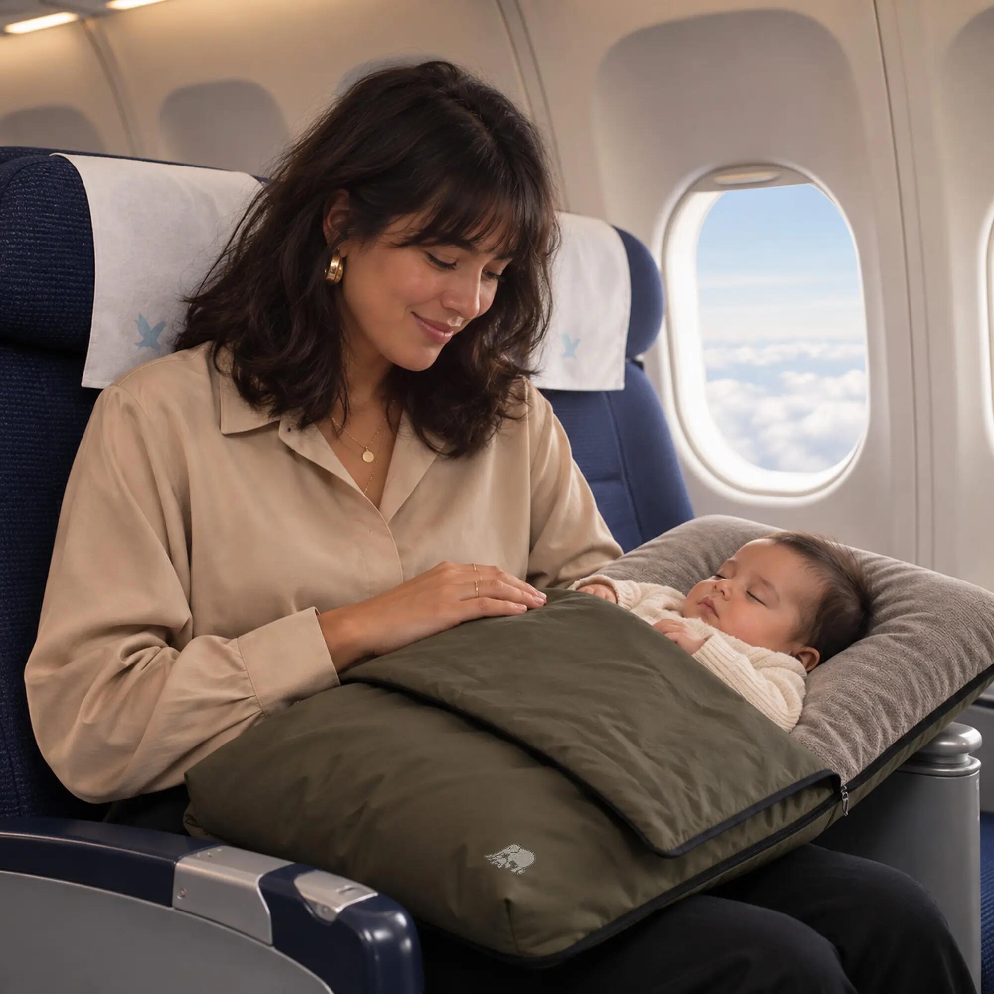 Pătuț pentru avion AirTraveller - Pernă de călătorie cu saltea - 0-2 ani 2/6