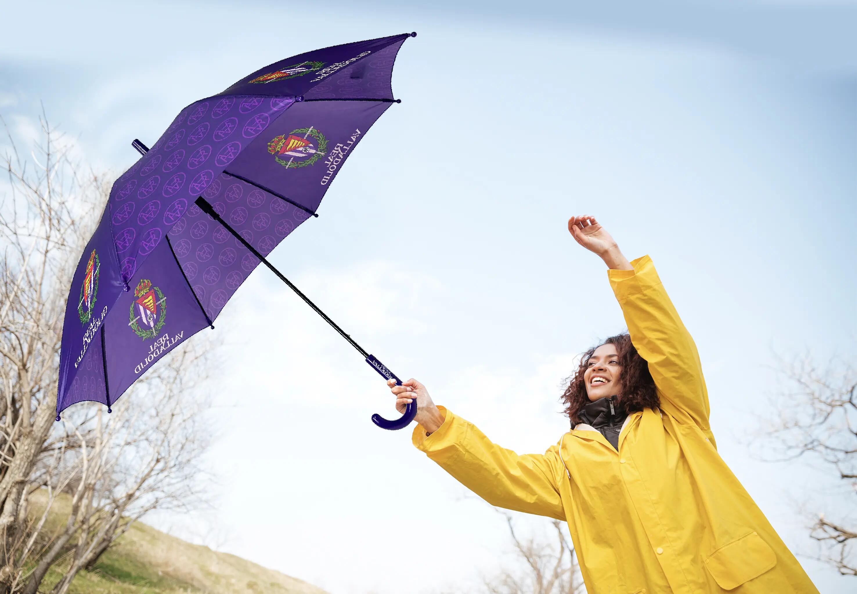 Parapluie Enfant Real Valladolid Automatique en Polyester Violet 4/4