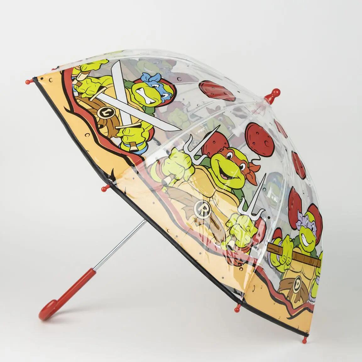 Parapluie Dôme Enfant Teenage Mutant Ninja Turtles Manuel en POE Vert 5/5