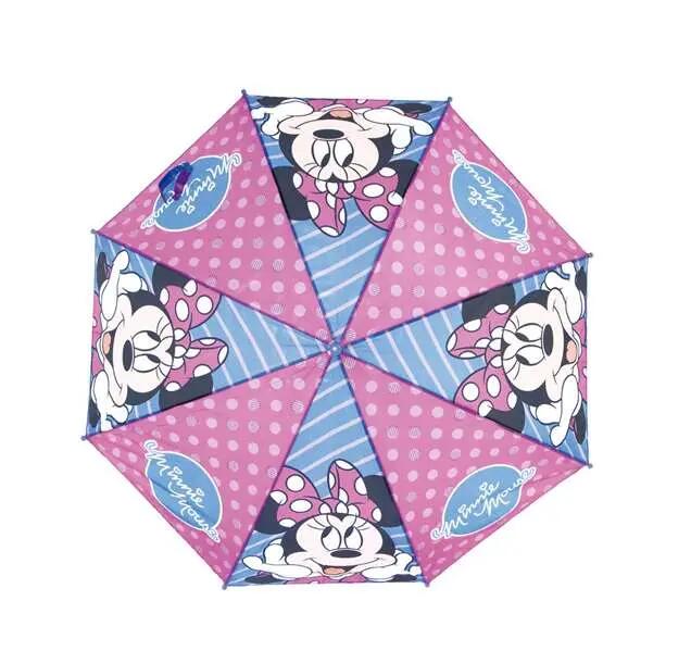 Ombrello automatico Minnie Mouse Lucky Azzurro 5/6