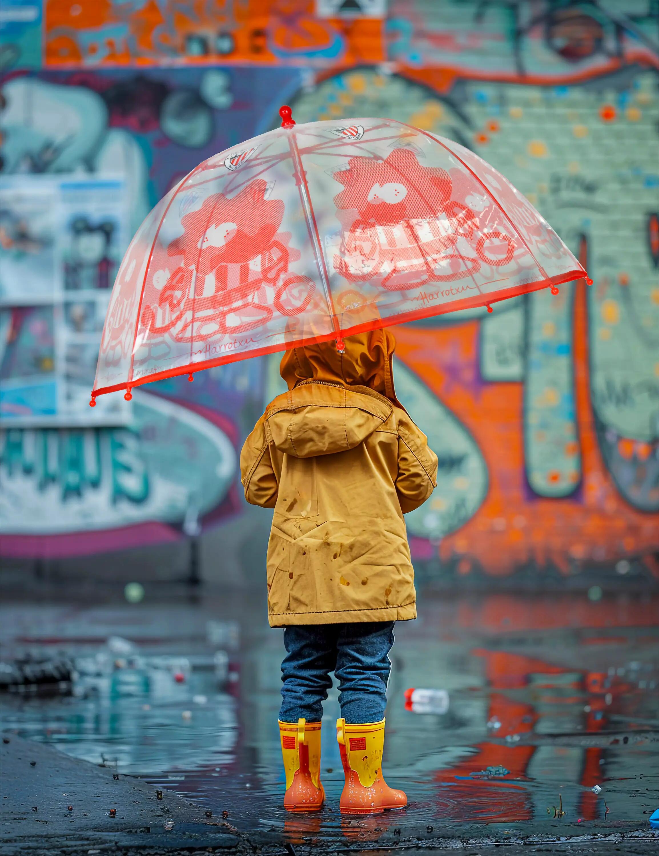 Regenschirm Kuppel Kinder Athletic Club Manuell Rot 4/4