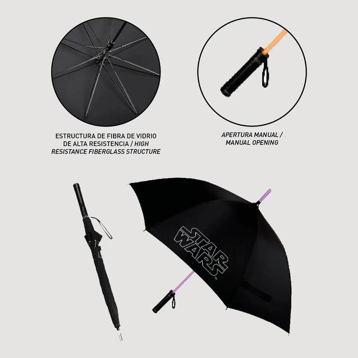 Guarda-Chuva Star Wars Preto 6/7