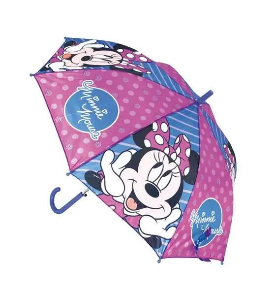 Ombrello automatico Minnie Mouse Lucky Azzurro 4/6