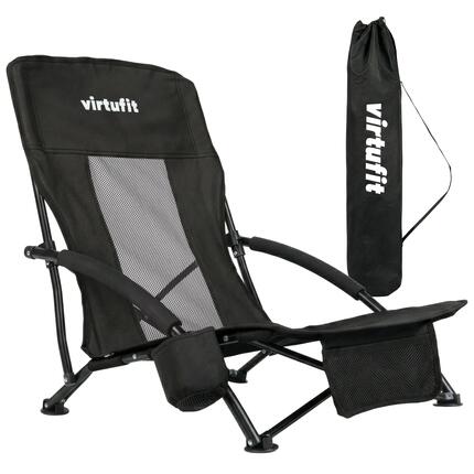 Chaise de Plage Beach - Pliable - Noir