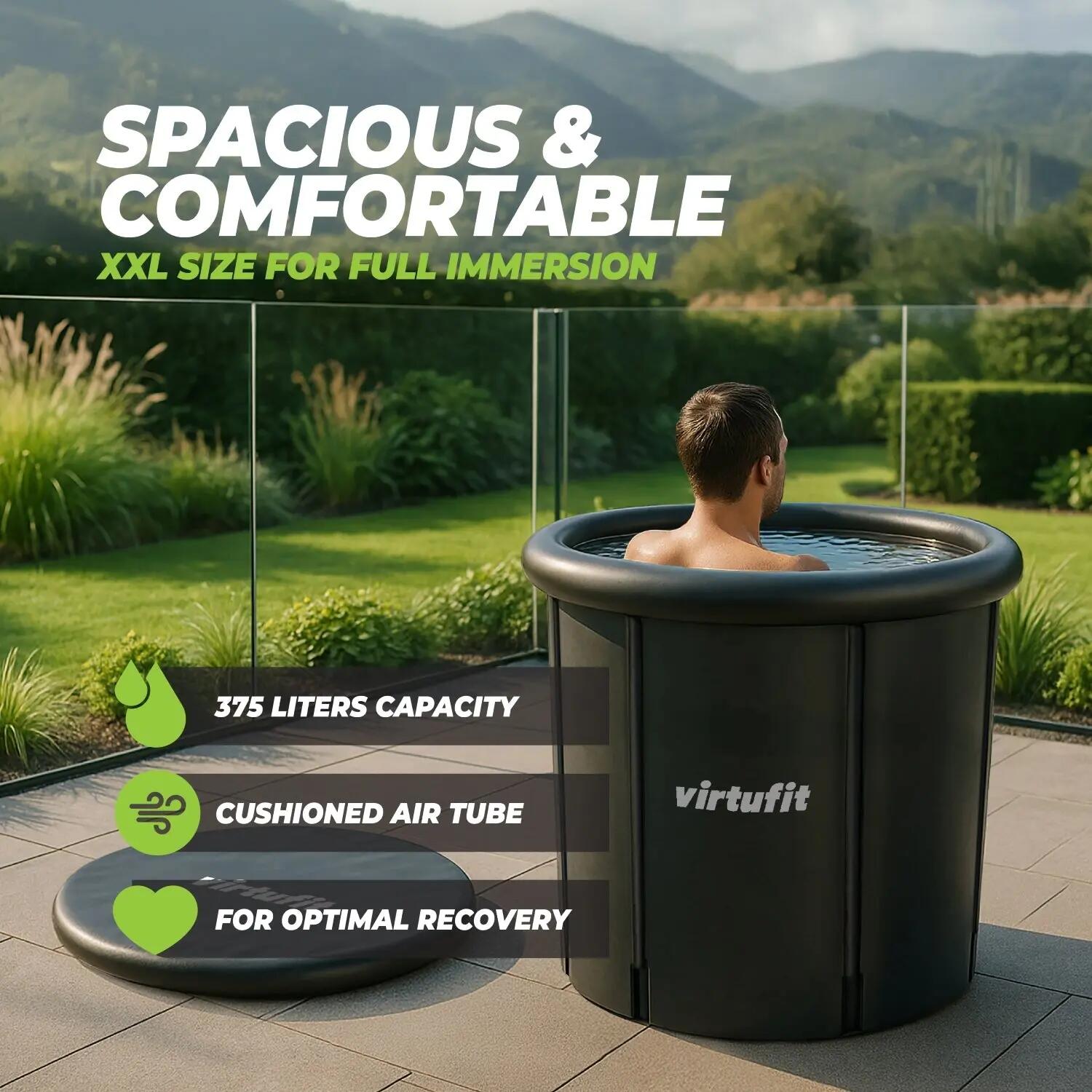 Ice Bath XXL 375 literes jégkád Antracit 6/7