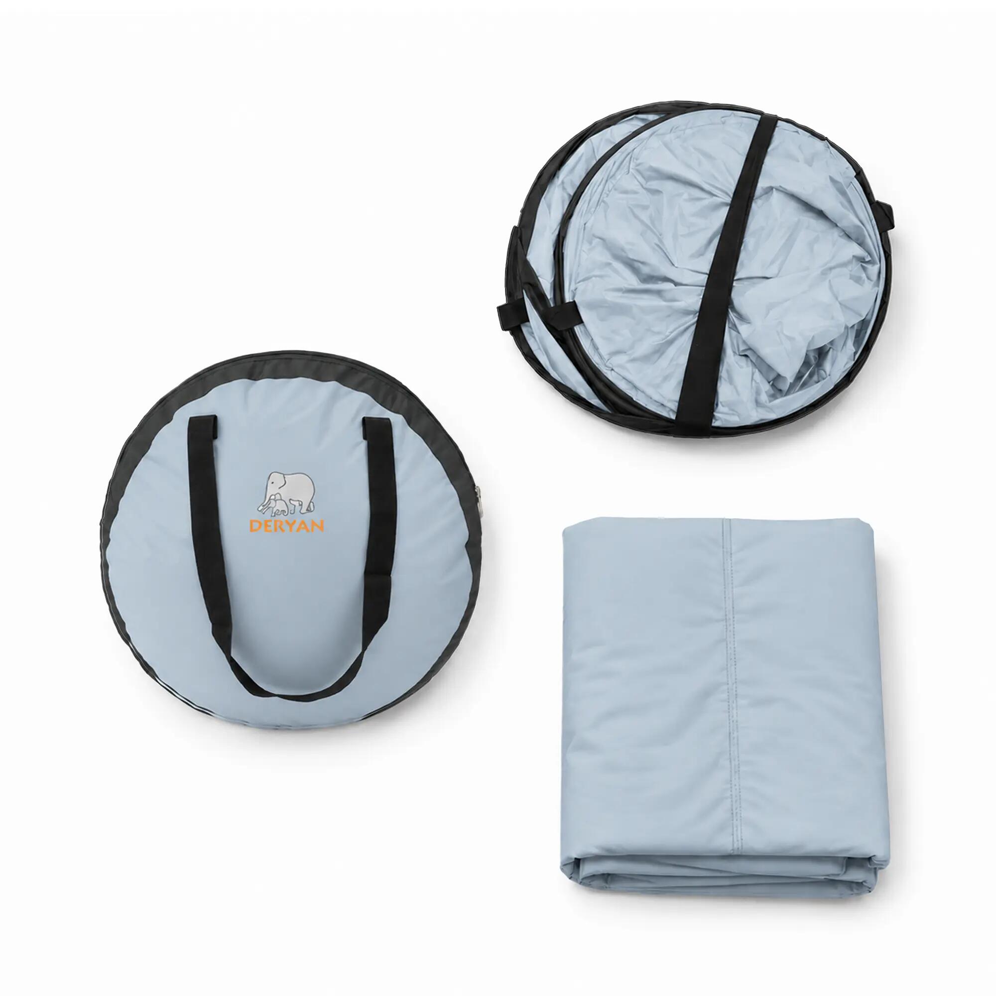 Cuna de viaje BabyBox - Tienda plegable para bebé - 0-2 años - Azul cielo 7/7