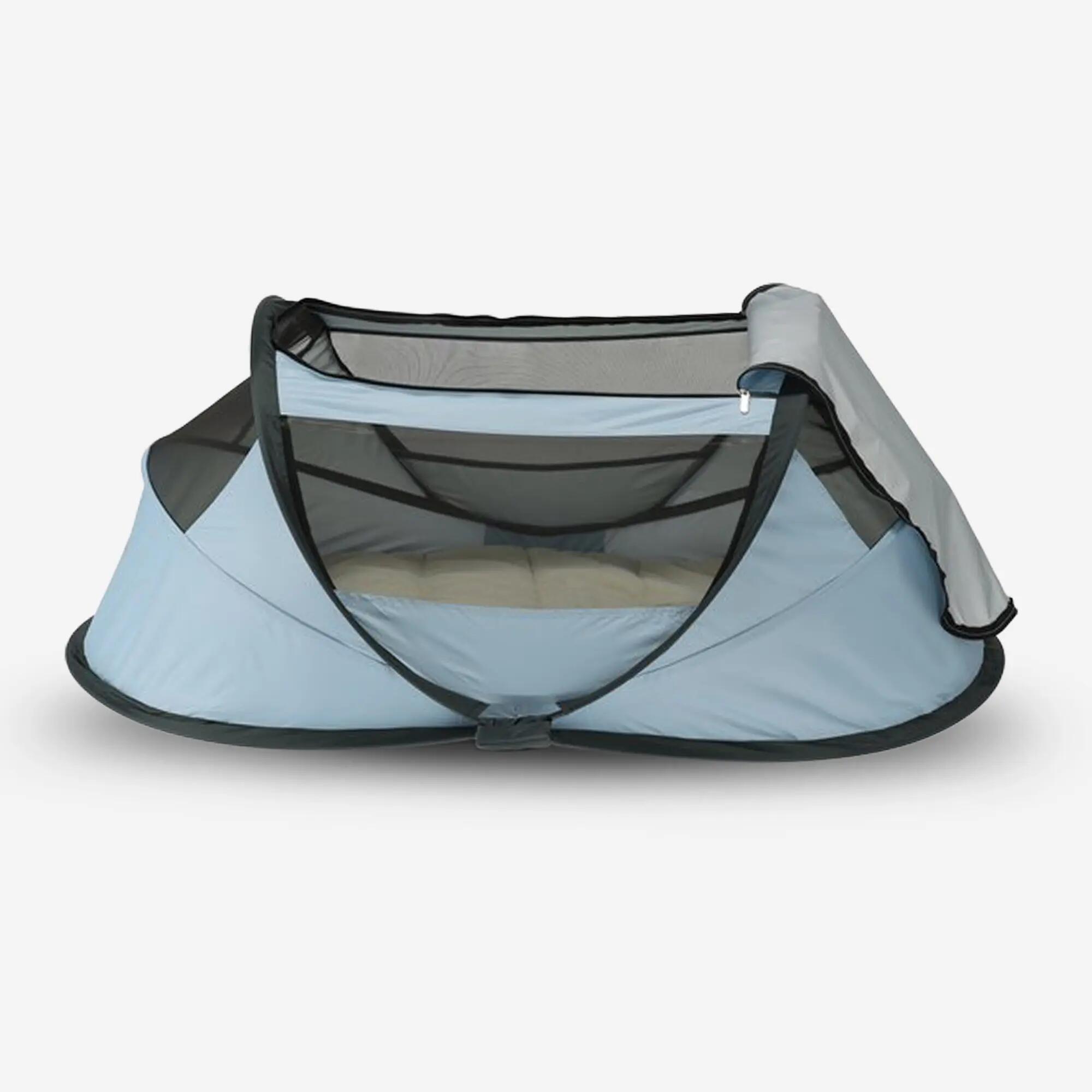 Cuna de viaje BabyBox - Tienda plegable para bebé - 0-2 años - Azul cielo 6/7