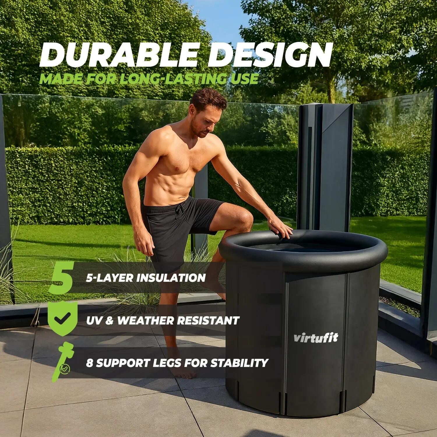 Ice Bath XXL 375 literes jégkád Antracit 5/7