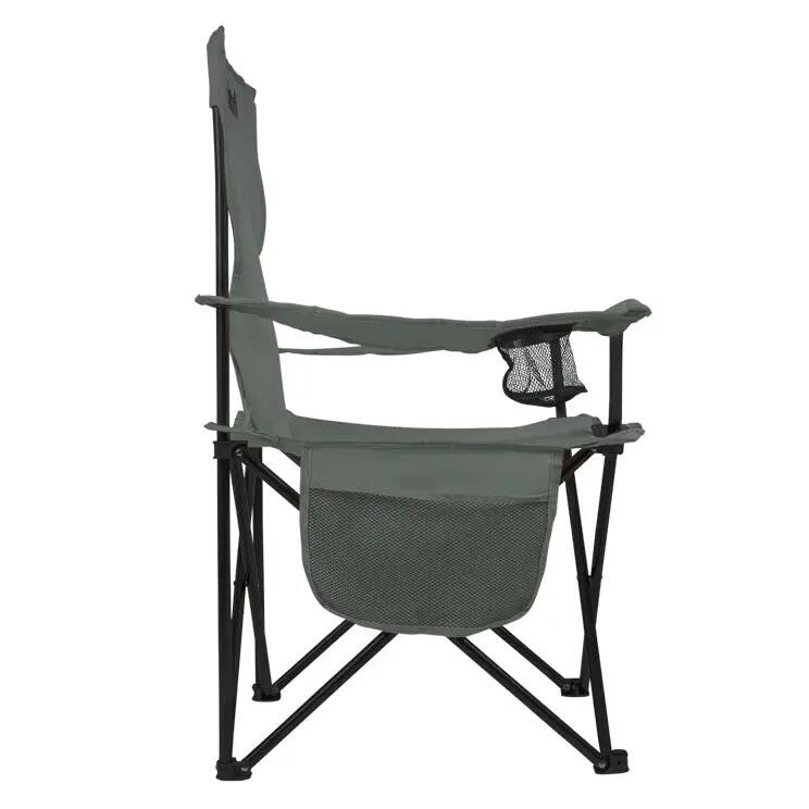 Klappbarer Campingstuhl - grau - 2er Set 5/7