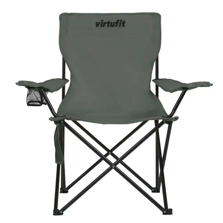 Chaise de camping pliable - Gris 3/8