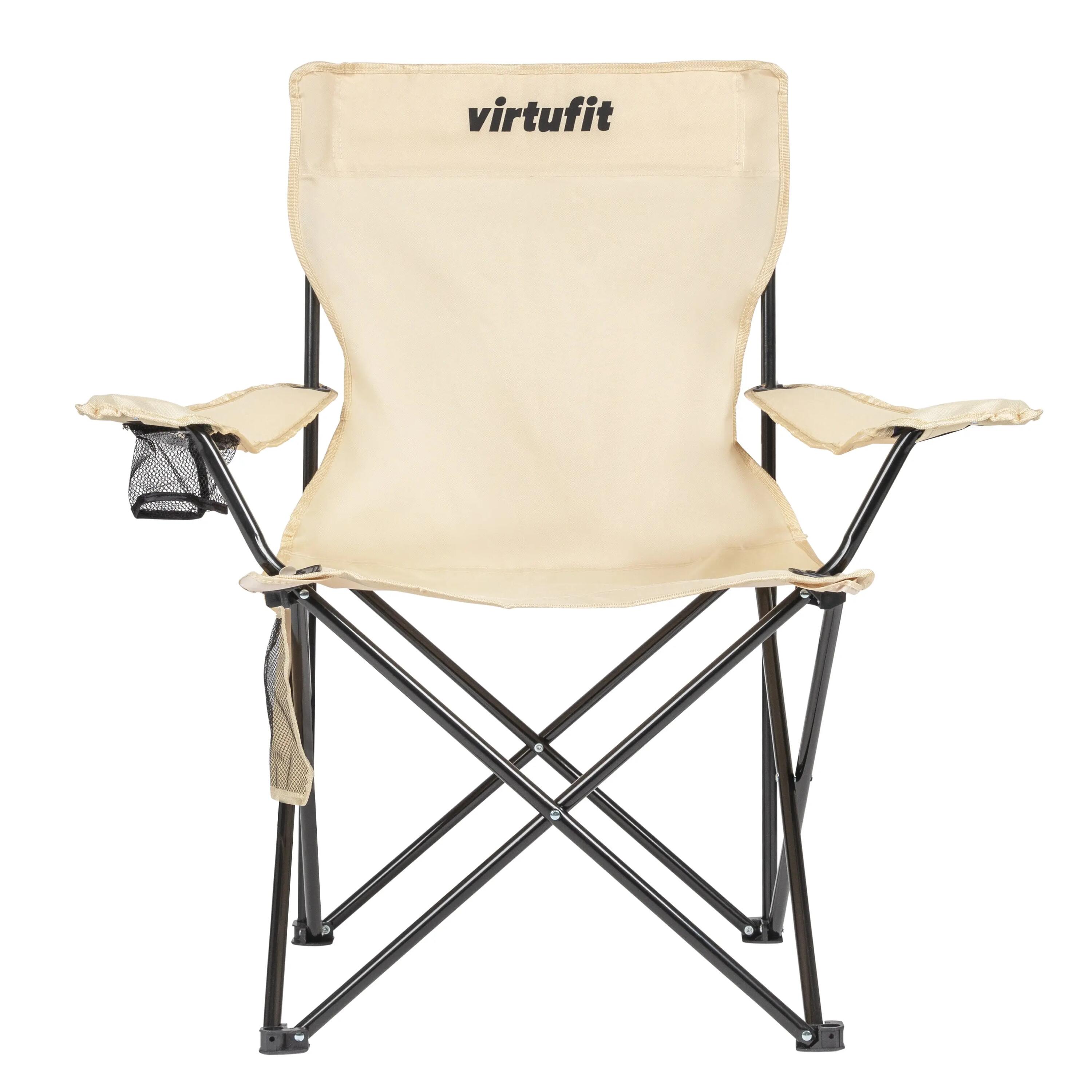 Foldable Camping Chair - Beige 3/8